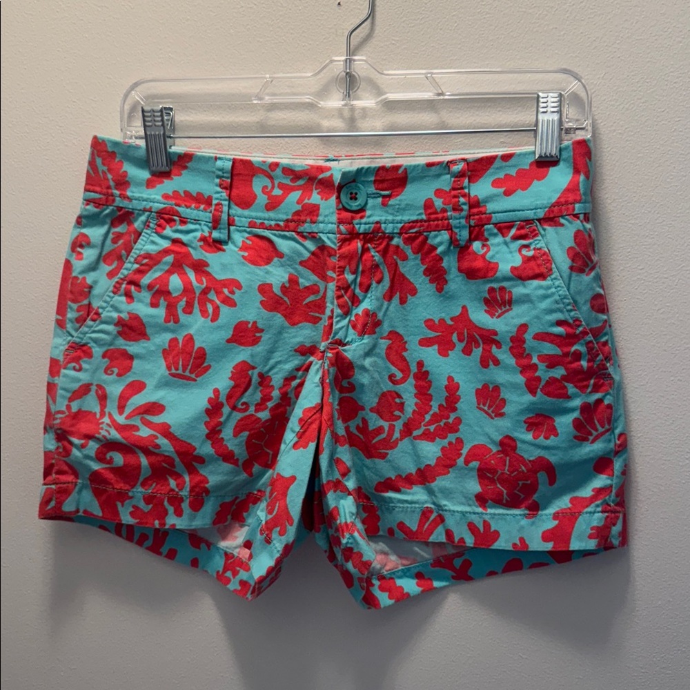 Lilly Pulitzer Pink and Blue Women's Shorts